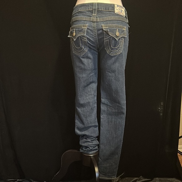 True religion, dark blue skinny jeans, sz 28 women - Picture 2 of 2